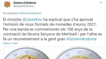 Lo que aparece en la nueva moneda de dos euros de Andorra arma un lío: es justo lo que parece