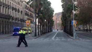 Los Mossos detienen a un CDR por desórdenes en Via Laietana de Barcelona
