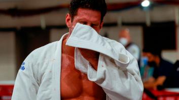 La sentida reacción del judoca Niko Shera tras caer en la repesca