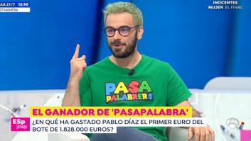 Pablo Díaz reaparece en televisión y revela lo primero que compró tras ganar el bote en 'Pasapalabra'