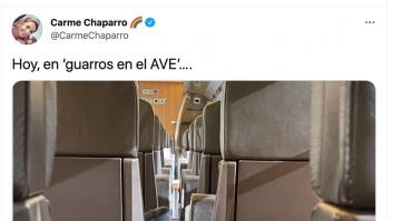 Carme Chaparro muestra indignada lo que se ha encontrado en el AVE