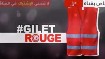 Nacen en Túnez los 'chalecos rojos', que animan a protestar como en Francia