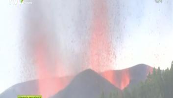 Locura en redes con lo que se ha oído en la televisión canaria tras la erupción del volcán de La Palma