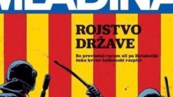La brutal portada de una revista eslovena sobre las cargas policiales en Cataluña