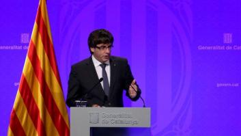Puigdemont irá el lunes al Parlament para la posible declaración de independencia