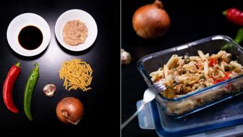 Recetas fáciles: pasta salteada con carne picada y salsa de soja