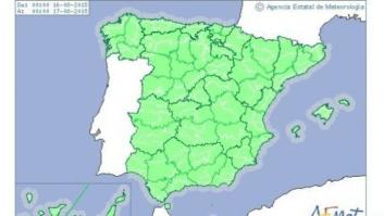 España vivirá mañana una jornada de domingo sin avisos de riesgo por fenómenos meteorológicos