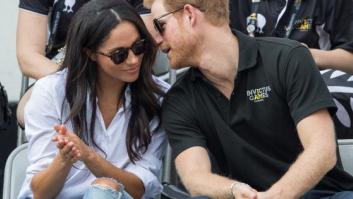 El príncipe Harry besa a Meghan Markle en la ceremonia de clausura de los Juegos Invictus