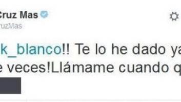 Jordi Cruz publica por error su número de teléfono en Twitter