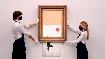 La obra de Banksy que se autodestruyó tras ser subastada se vende por 21 millones de euros