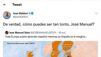 Baldoví lee un tuit de José Manuel Soto y le hace una pregunta: "¿Cómo puedes ser tan tonto?"