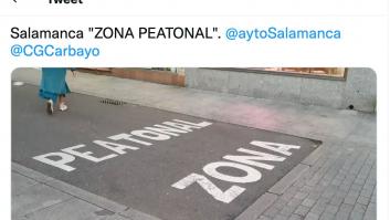 Lo que ocurre en esta zona peatonal de Salamanca es de ver y no creer
