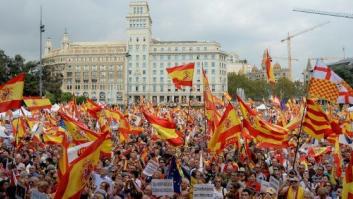 Miles de personas reivindican la unidad de España en Barcelona