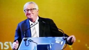 El 'bailoteo' loco de Juncker... ¿Una burla al de May?