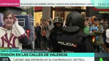 Una periodista, agredida en Valencia por la extrema derecha con gas pimienta