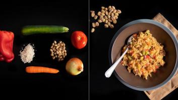 Recetas fáciles: arroz con verduras y frutos secos