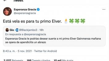 Este tuit de Esperanza Gracia lleva más de 10.000 'me gusta': los astros no lo vieron venir