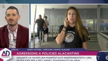 La tensa entrevista de Juan Nieto ('À Punt Directe') una representante de Jusapol: "He pedido que me hablen en castellano"