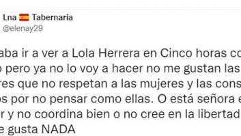 Arrasa con su respuesta a esta tuitera que criticó las duras palabras de Lola Herrera sobre Vox