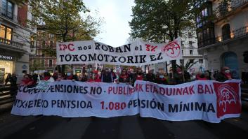 Miles de pensionistas se manifiestan en Euskadi contra la reforma de las pensiones