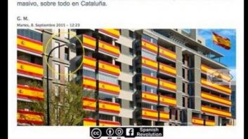 Un montaje de 'La Gaceta' con banderas española incendia las redes sociales