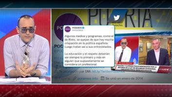 El duro enfrentamiento entre Risto Mejide y Podemos: "Nos acusa de no ser educados"