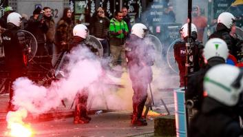 Más de 40 detenidos tras los disturbios en Bruselas contra las restricciones por la pandemia