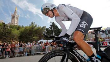 Mikel Landa se queda a un segundo de subir al podio del Tour