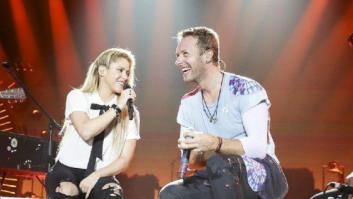 Shakira y Coldplay cantan juntos 'Chantaje' y 'Me enamoré'