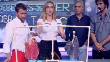 Marta Hazas impacta en 'El Hormiguero' con el pulmón de un fumador