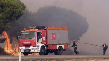 Los bomberos denuncian que no se activó el personal suficiente en el incendio de Doñana