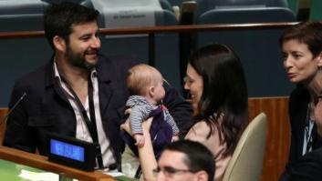 La primera ministra de Nueva Zelanda acude a la ONU con su bebé de tres meses