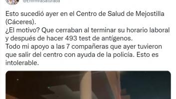 Lo que sucedió a las puertas de un centro de salud de Cáceres indigna a Twitter