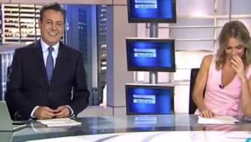La reacción de Ángeles Blanco ('Informativos Telecinco') por lo que le dijo José Ribagorda en pleno directo