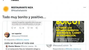 Twitter se vuelca con un restaurante de Valladolid tras compartir los mensajes que ha recibido