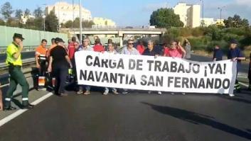 Los trabajadores de Navantia protestan ante la posible pérdida del contrato con Arabia Saudí