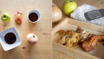 Recetas fáciles: pollo con manzana y cebolla