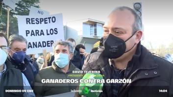 Un ganadero protesta contra Garzón pero acaba afirmando que está de acuerdo con él