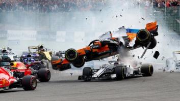 Fernando Alonso da el susto en el Gran Premio de Bélgica de Formula Uno