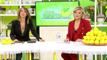 Terelu Campos y María Patiño estrenan 'Sálvame Lemon Tea' con una emocionado gesto a Mila Ximénez