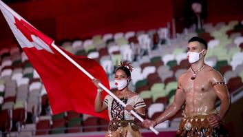 El abanderado olímpico de Tonga vuelve a escena para recaudar fondos tras el tsunami: ojo a la cifra