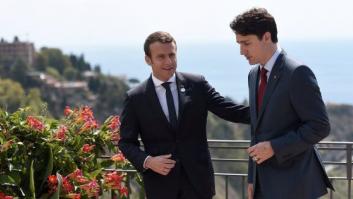 Estas fotos de Macron y Trudeau en el G7 están inspirando las historias de amor más románticas