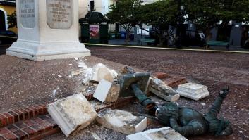 Derriban una estatua de Ponce de León el día que llega Felipe VI a Puerto Rico