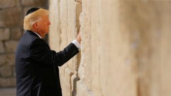Trump, primer presidente de Estados Unidos en ejercicio en el Muro de las Lamentaciones