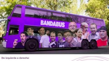 El PP saca el 'bandabús', la respuesta al 'tramabús' de Podemos