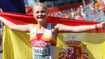 Julia Takacs, bronce en 50 kilómetros marcha, primera medalla española en los campeonatos de Europa de Berlín