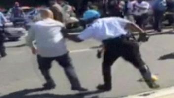 Un vídeo muestra la indiferencia de Erdogan mientras sus guardaespaldas pegan una paliza a manifestantes