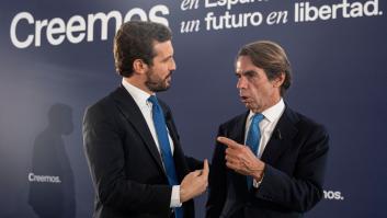 Aznar escribió a Casado para aclarar las cosas tras su polémicas palabras en un mitin del PP