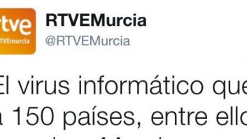 El desconcertante tuit de RTVE sobre Murcia y el ciberataque que arrasa en Twitter