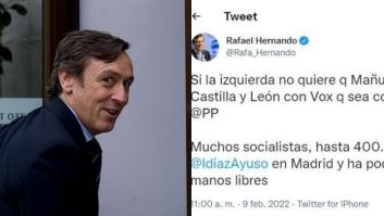 La idea de Rafael Hernando para que el PP no gobierne con Vox hace reír a muchos en Twitter